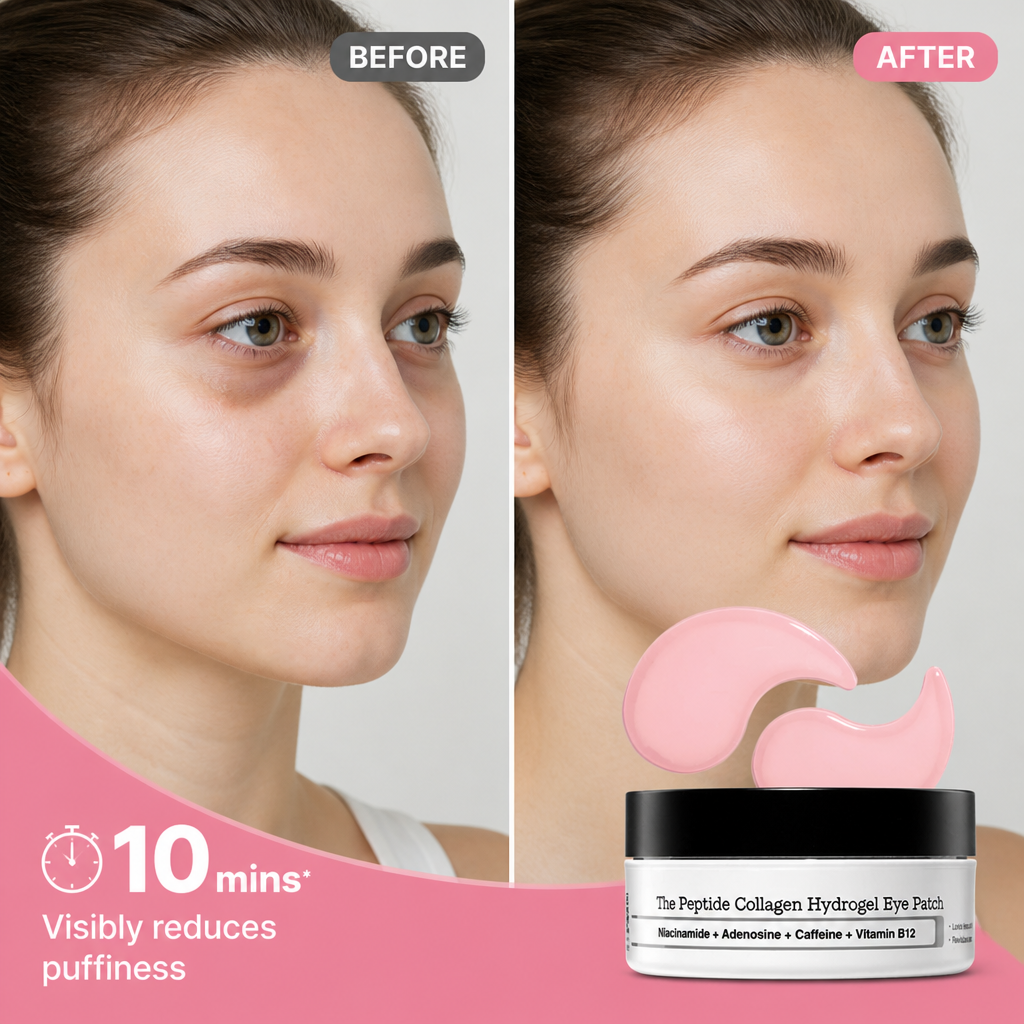 LumaLift™ Peptide Eye Patches — Instantly Brighten and Firm Tired, Puffy Eyes for a Youthful Glow