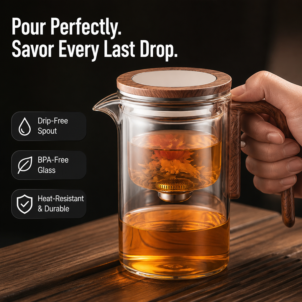 SereniSip™ — Experience Effortless Elegance and Pure Calm in Every Pour