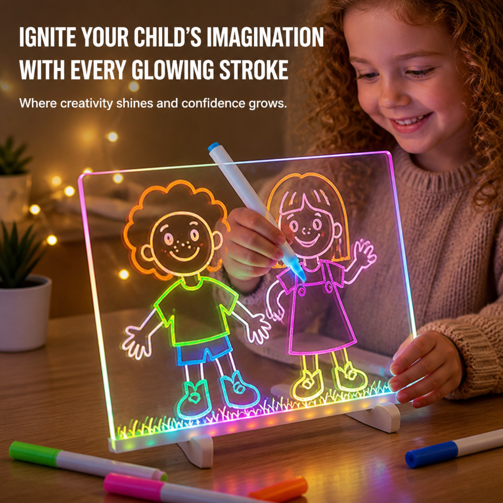 LumaSketch™ — Ignite Your Child’s Imagination with Every Glowing Stroke