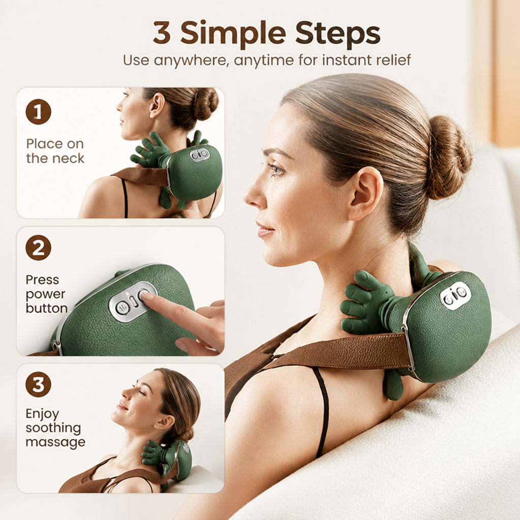 NeckEasePro™ — Melt Away Neck Pain Instantly and Power Through Your Day Pain-Free