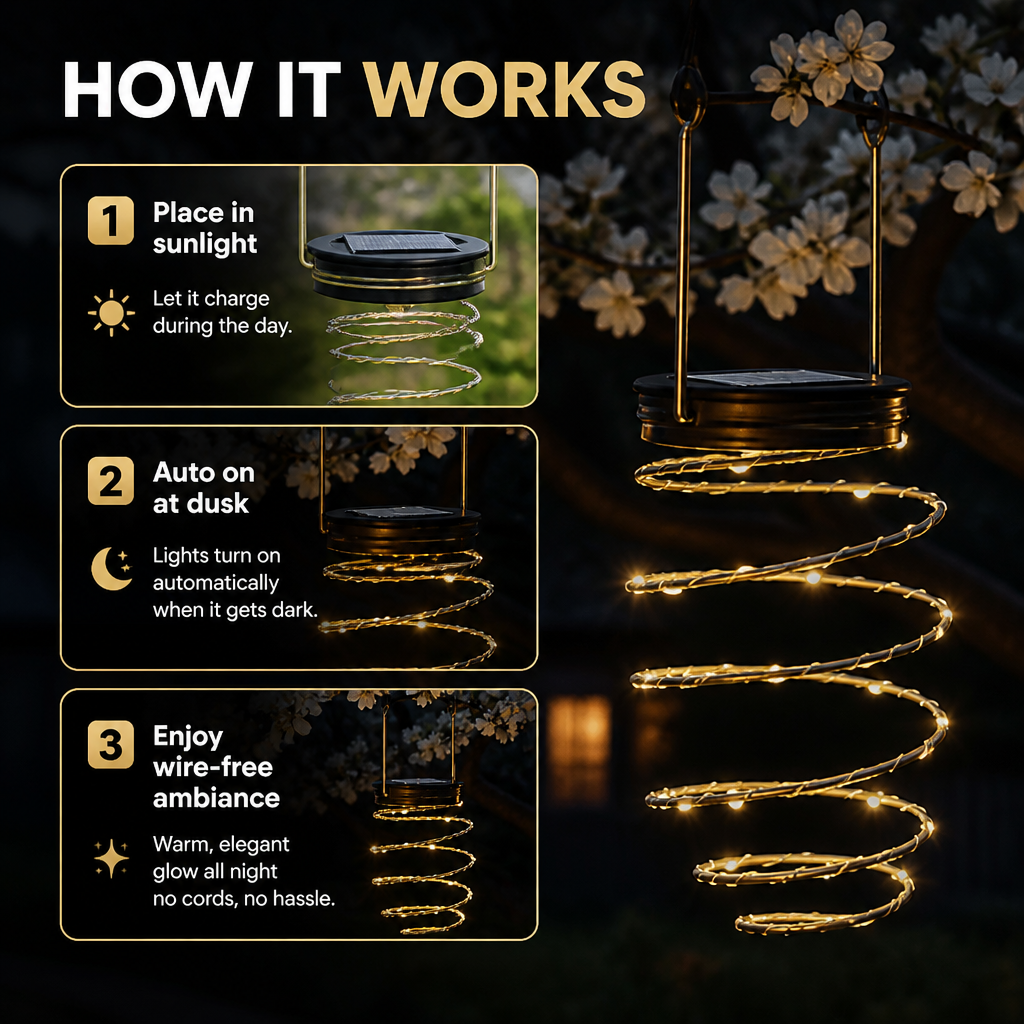RadiantCurl™ — Transform Any Outdoor Space into a Warm, Wire-Free Glow of Cozy Elegance