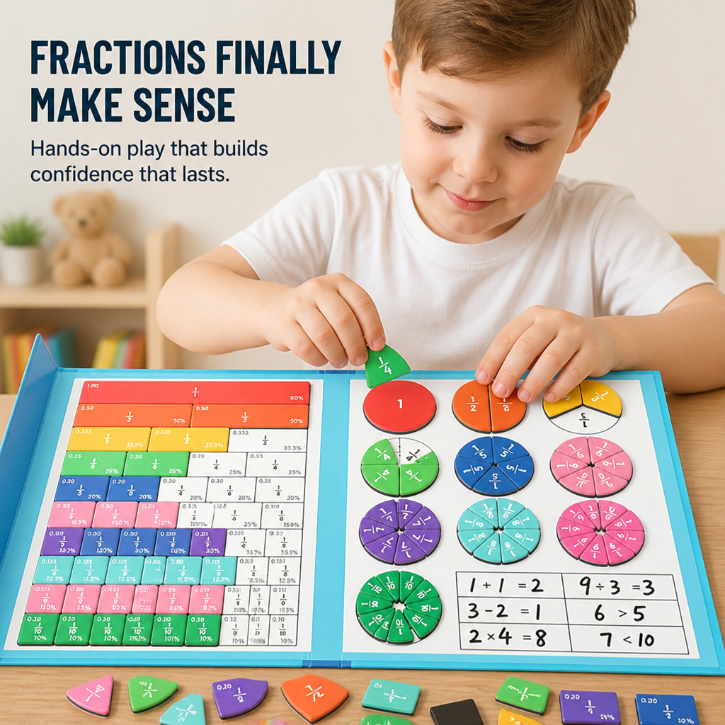 MathTactix™ — Ignite Your Child’s Love for Fractions with Playful, Hands-On Confidence