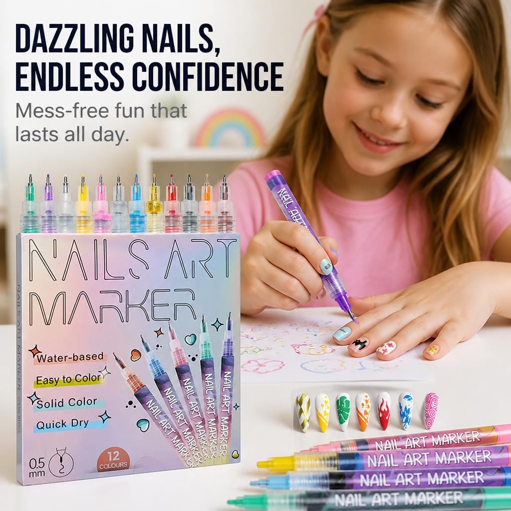 VividHue™ — Spark Your Child’s Bold Creativity with Flawless, Mess-Free Nails