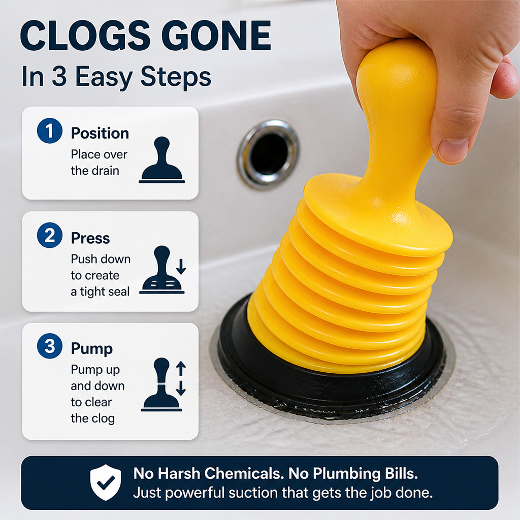 PowerSeal™ — Blast Away Clogs Fast and Reclaim Your Peace Instantly