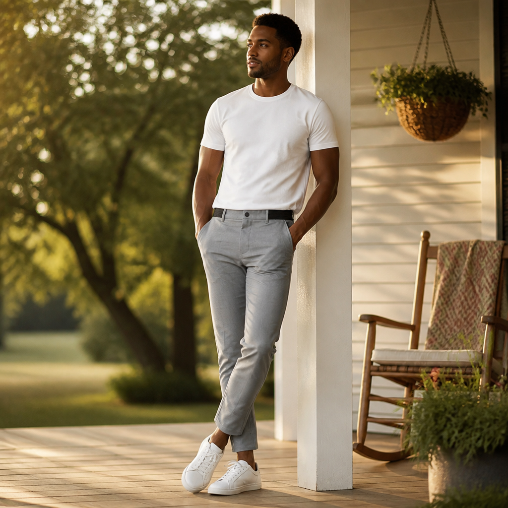 ApexFlex™ – Slim-Fit Stretch Cotton Chinos with Flex Waistband