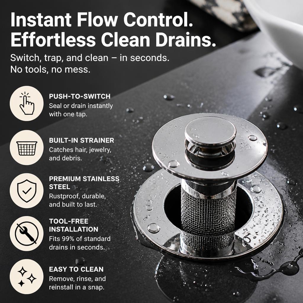 ClearFlowPro™ — Take Back Your Peace with Effortless, Clog-Free Drains Every Day