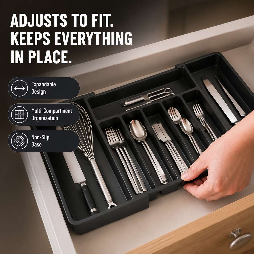 ShiftNest™ Adjustable Organizer — Finally Enjoy a Perfectly Neat Drawer That Brings You Daily Calm
