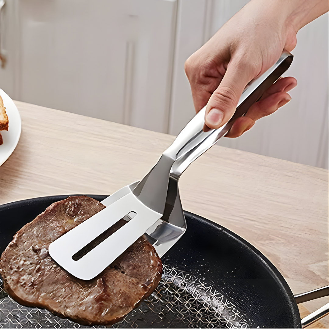 2-in-1 Kitchen Tool – Reversible Grabber in Stainless Steel