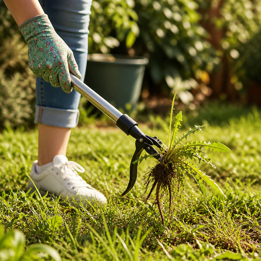 Rust-Resistant 4-Claw Weed Puller Head