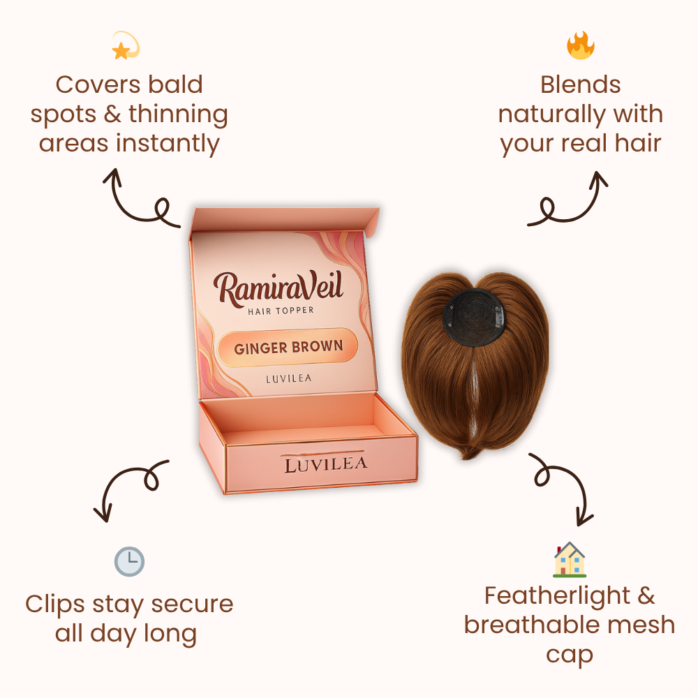 RamiraVeil™ — Instantly Restore Your Confidence with Undetectable Volume and Flawless Coverage