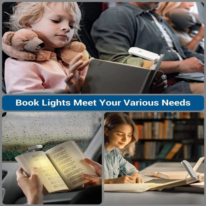 USB Rechargeable Reading Light — Perfect for Late-Night Reading Without Disruption