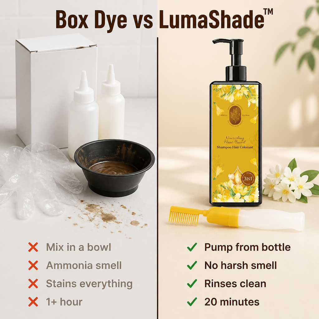 LumaShade™ — Fade Your Grays Fast in 20 Minutes With Plant-Powered Color