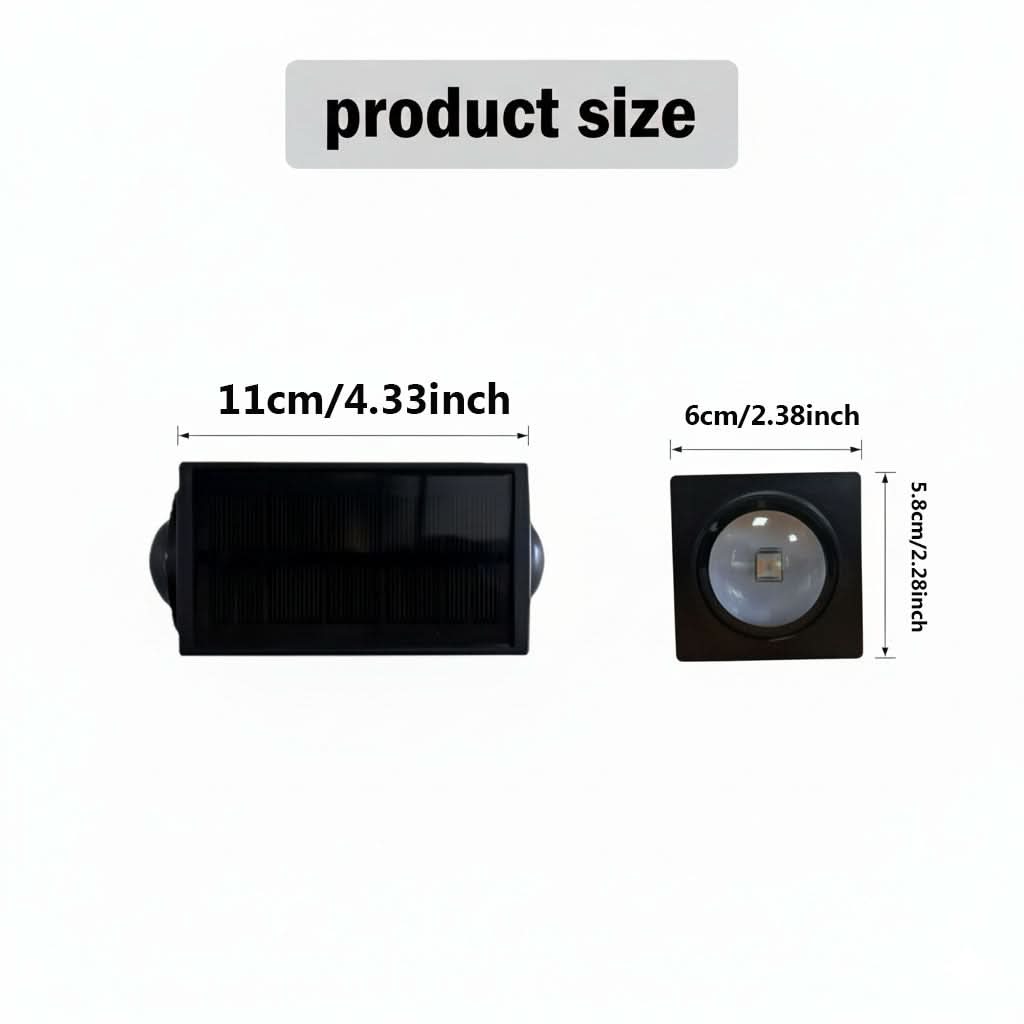 Solar Outdoor Wall Lamp Set with Color Changing Features