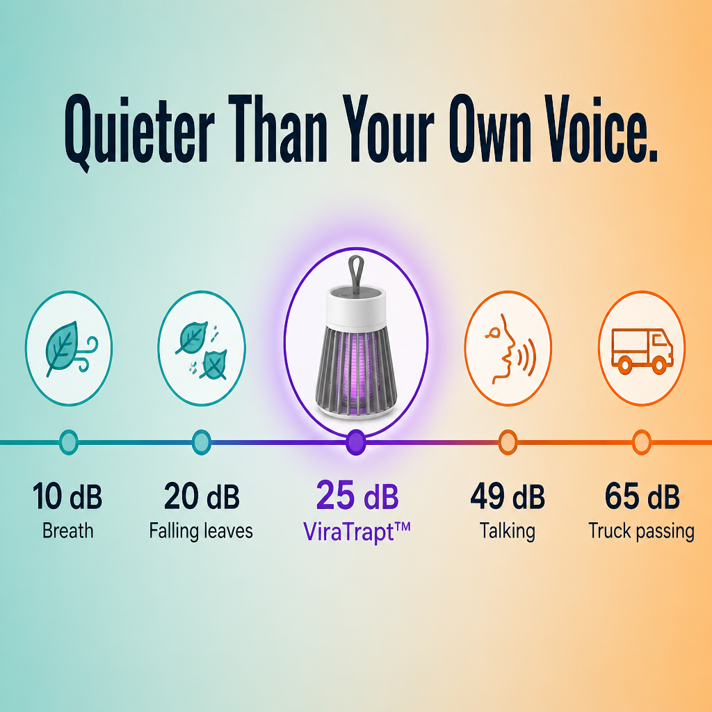 ViraTrapt™ — Gently Draw Mosquitoes Away From Your Bed Using Silent UV Light
