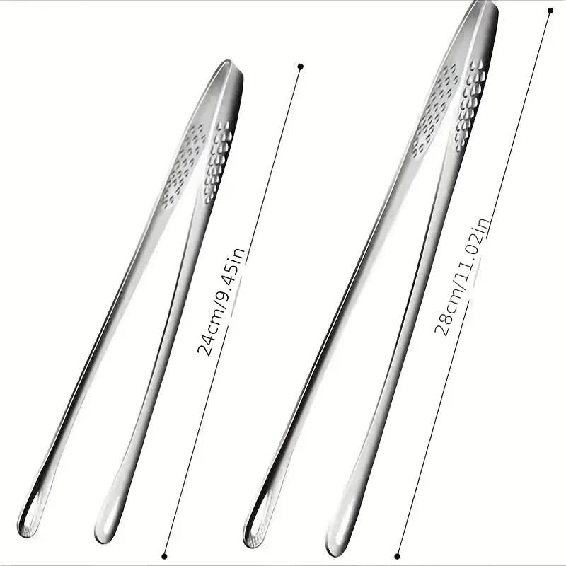 Stainless Steel Grilling Tongs for Barbecue and Camping