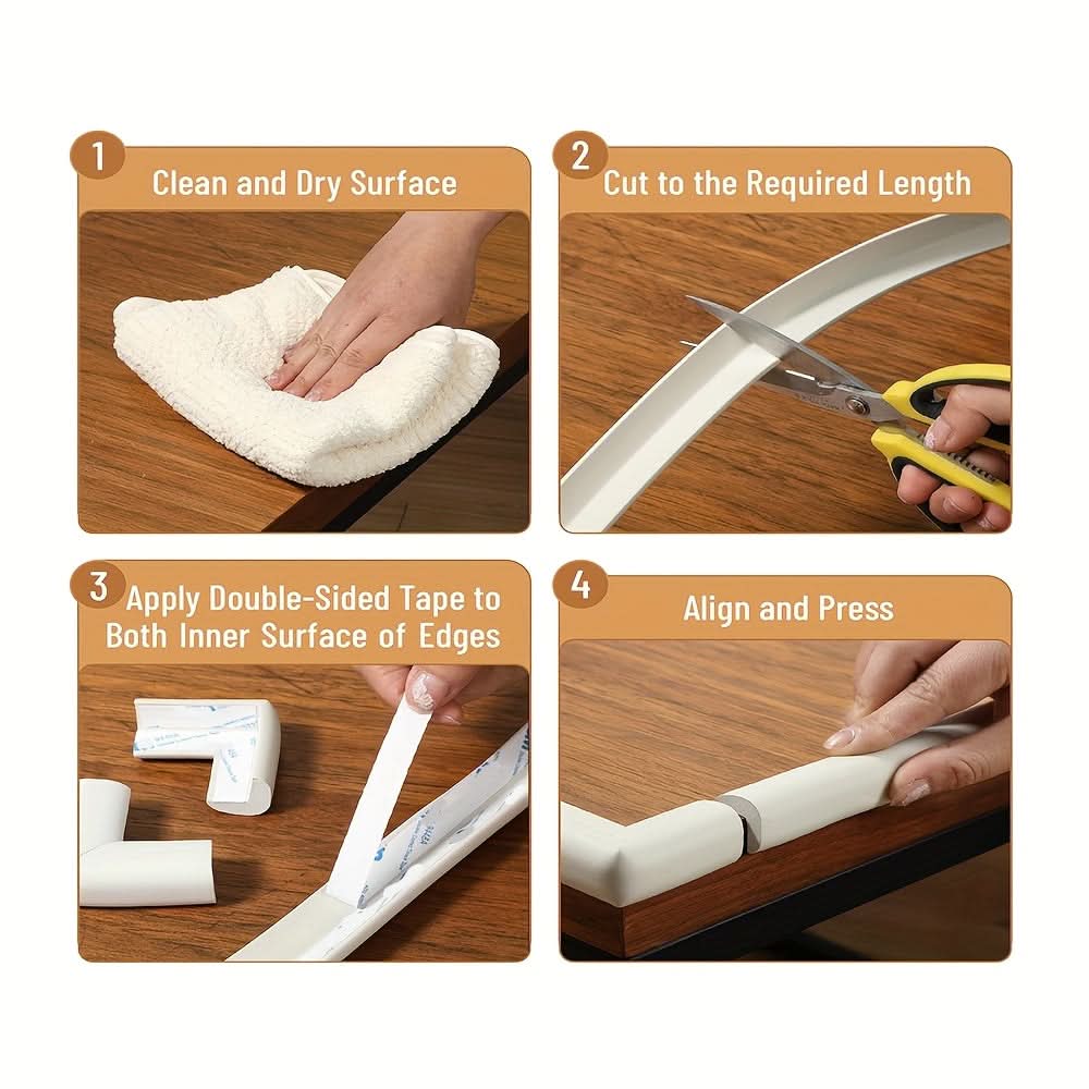 NBR Foam Corner Protectors with Strong Adhesive Backing