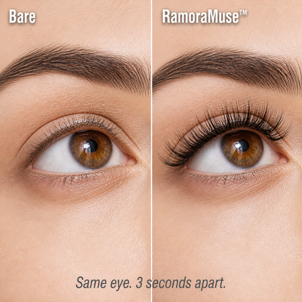 RamoraMuse™ — Apply Full Lashes in 3 Seconds, No Glue or Magnets Needed