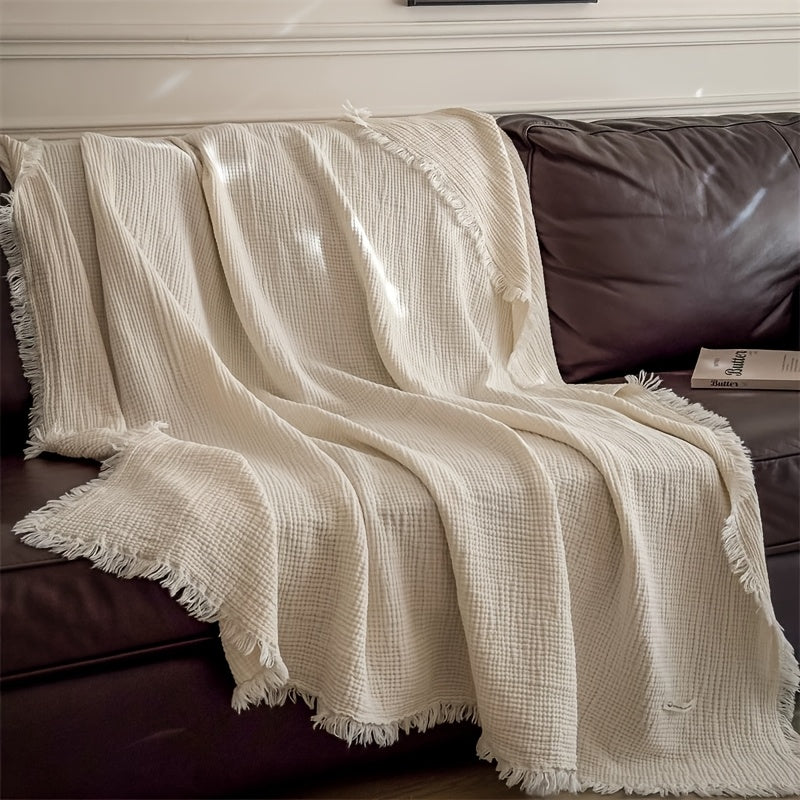 BreezeNest - Lightweight Cotton Cooling Blanket