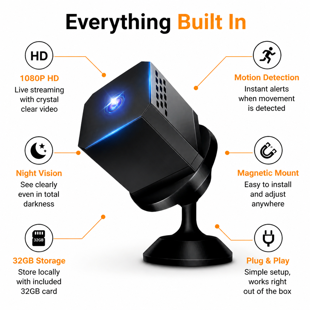VigilantVue™ Security Camera — See Every Shadow, Sleep Without Worry