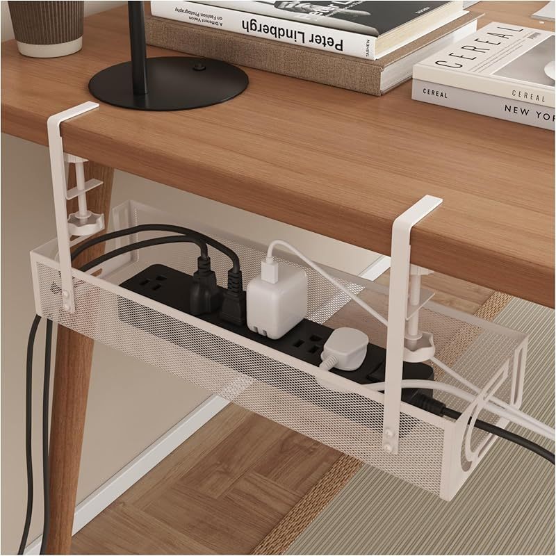 Clutter-Free Desk Cable Management Tray