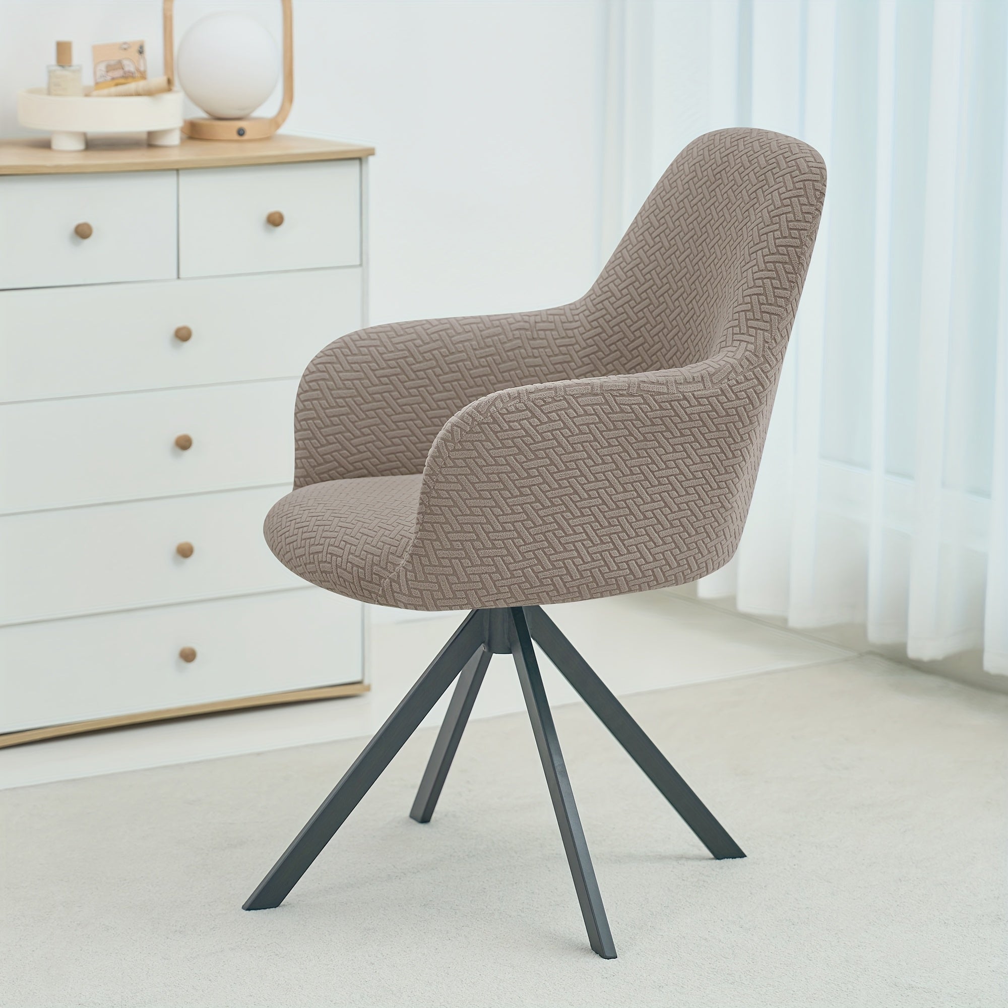 Luxurious High-Back Chair Protector – Elegant Velvet Cover