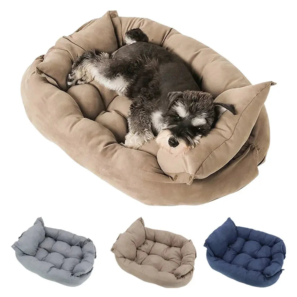 Multifunctional Pet Bed – Sofa, Mat, or Cozy Sleeping Cave