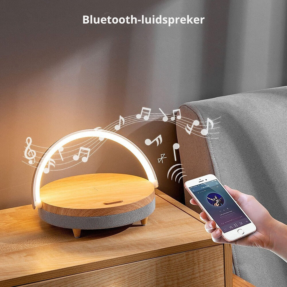 Versatile LED Desk Light with Bluetooth Sound and Charging Hub
