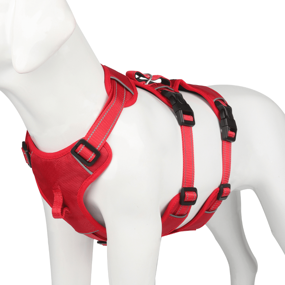 Secure and Cozy No-Pull Dog Harness with Enhanced Safety Features
