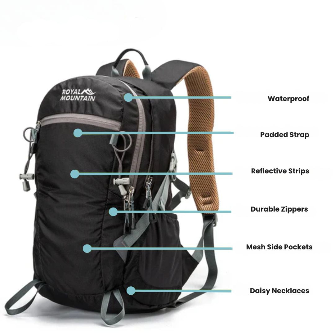 30L Waterproof Adventure Backpack for Hiking and Travel