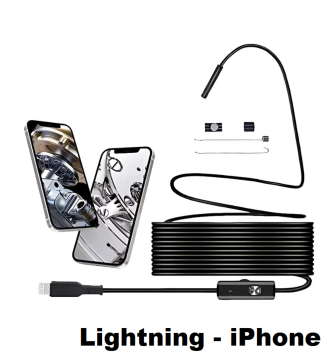 Endoscope Lens | Flexible Inspection in Tight Spaces | Adjustable LED Lighting | ScopeFlex