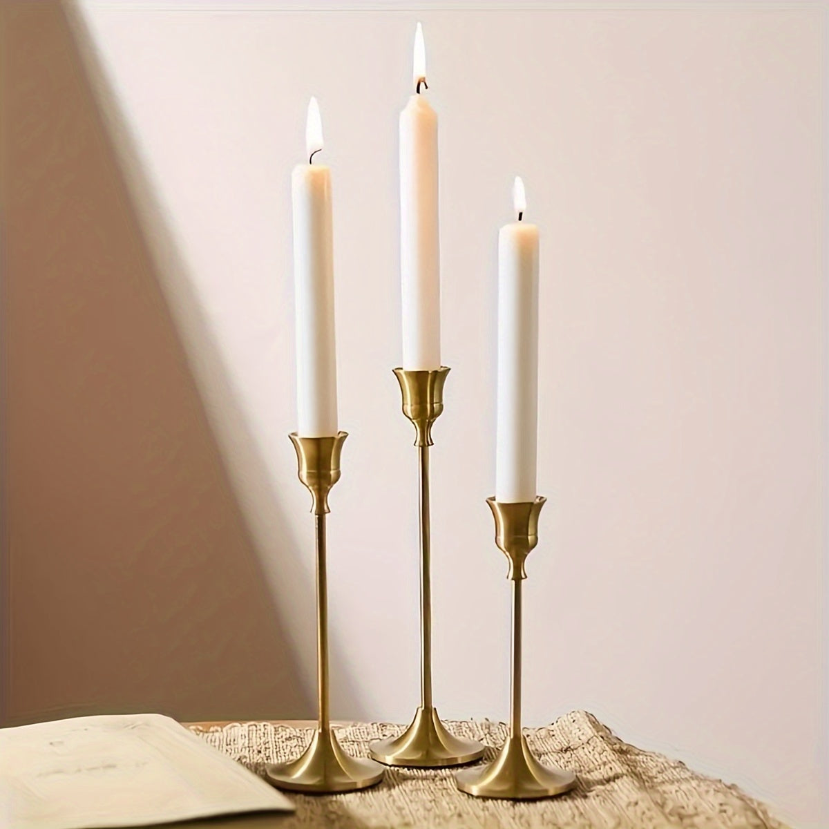 AmberGlow Collection – 6 Vintage-Inspired Candle Holders
