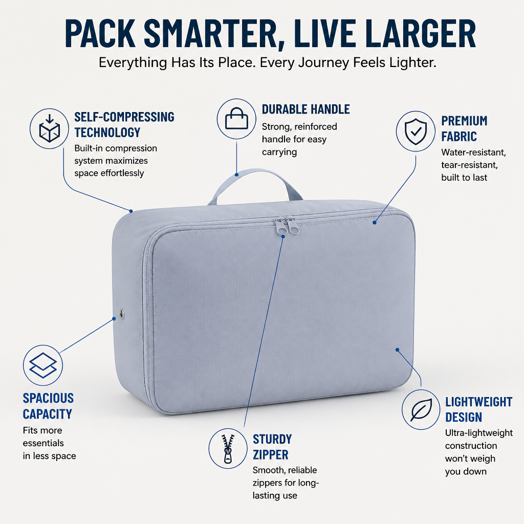 SpaceSavvy™ Pro — Crush Clutter, Unleash Freedom, Pack Like a Pro