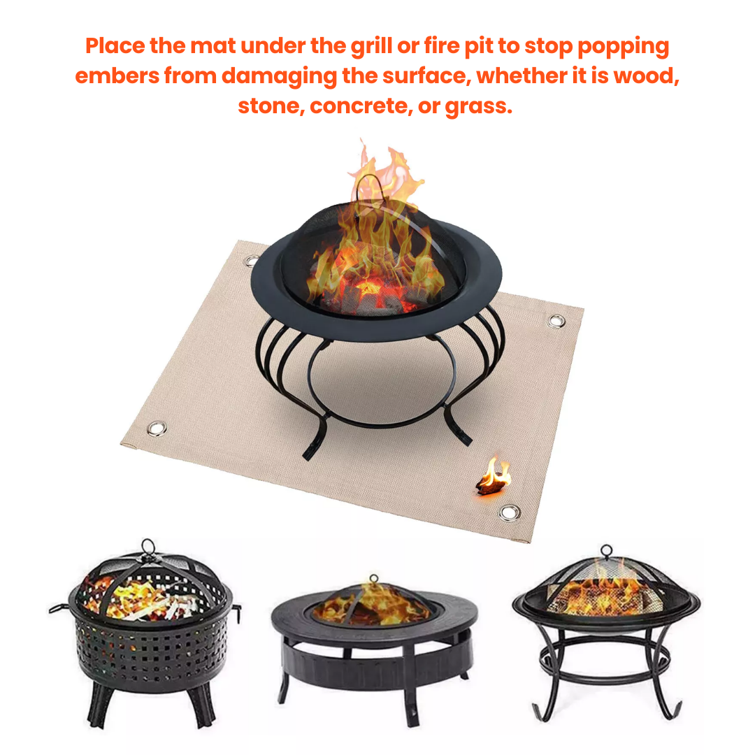 Ultimate Heat-Resistant Mat for BBQs and Fire Pits