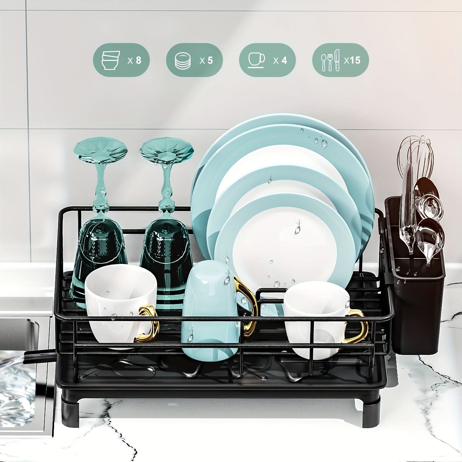 Dish Drying Rack – Kitchen Organizer for Drying Dishes