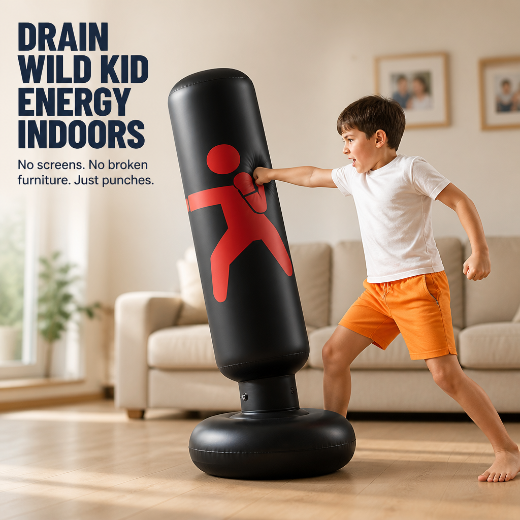 BounceBattler™ — Burn Off Extra Kid Energy Indoors Without Turning On A Screen