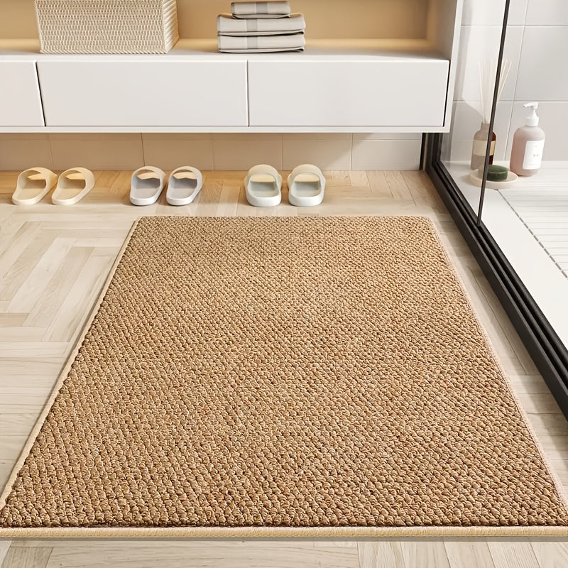 Cozy Welcome Mat with Pineapple Design and Non-Slip Base