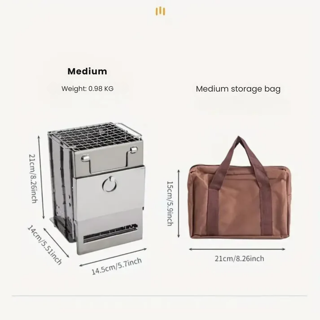 Portable Stainless Steel Camping Stove – Your Ideal Outdoor Cooking Solution