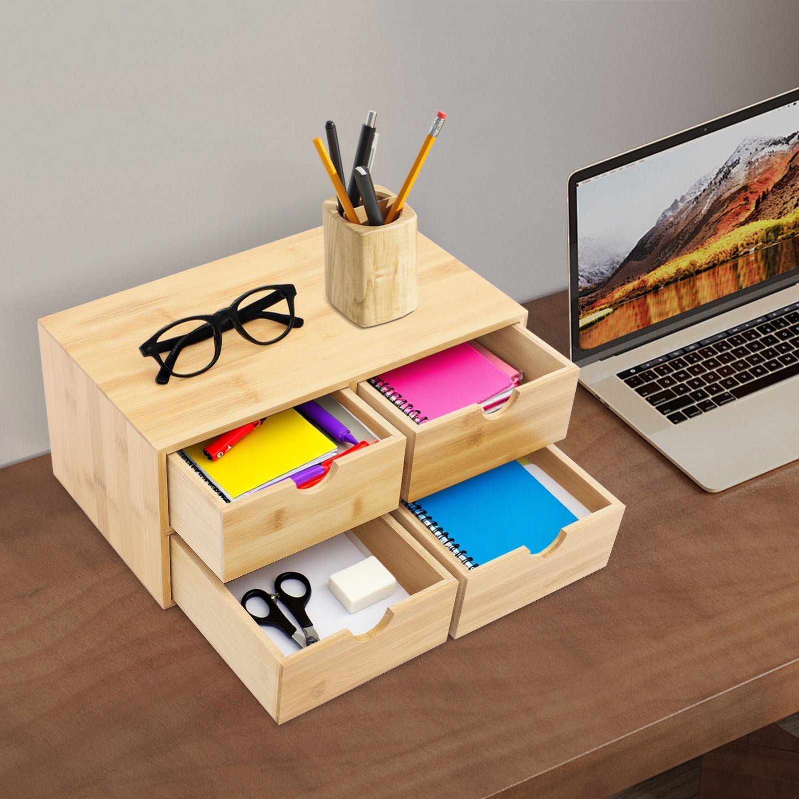 Eco-Friendly Four-Drawer Organizer for Every Space