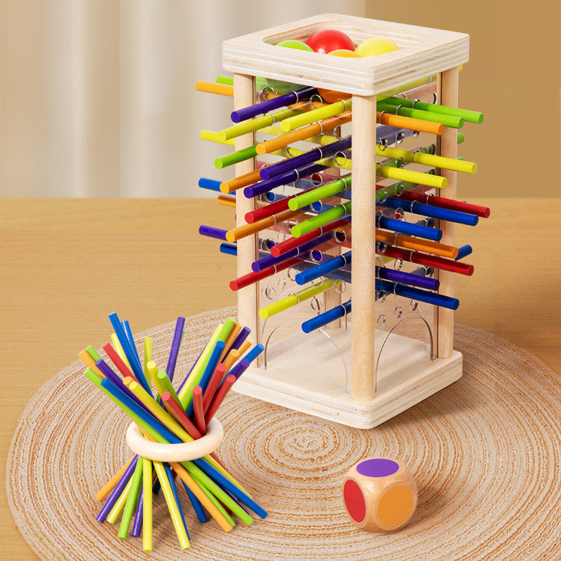 Wooden Stacking Game with 3 Functions – Enhances Skills