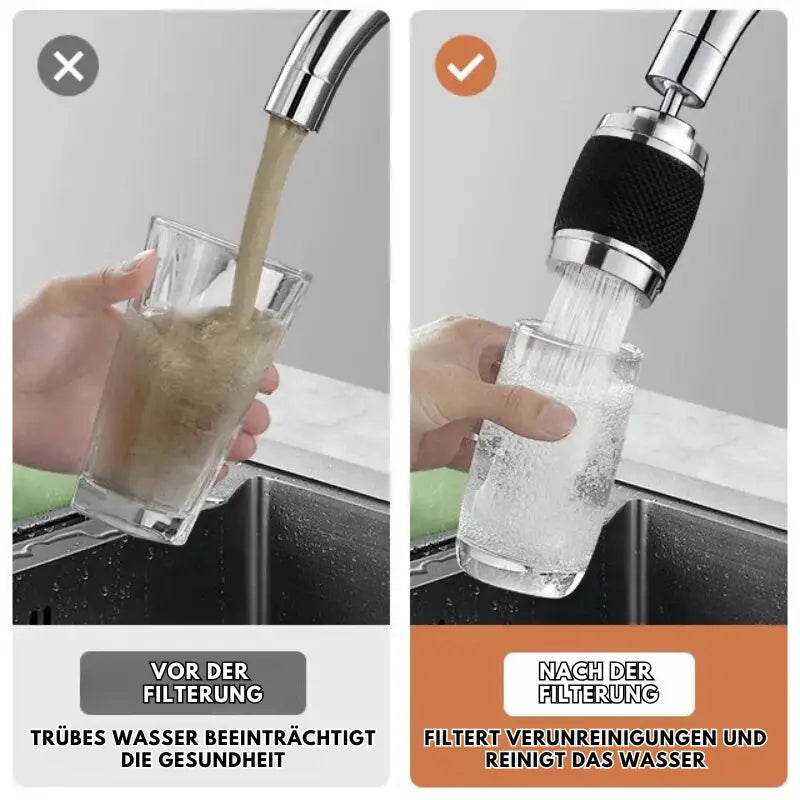 360° Rotatable Water Faucet Attachment – Control Your Water Flow, Keep Your Kitchen Clean