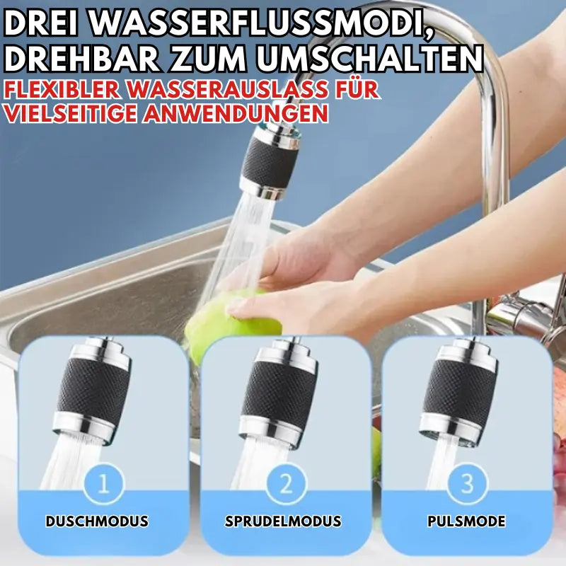 360° Rotatable Water Faucet Attachment – Control Your Water Flow, Keep Your Kitchen Clean