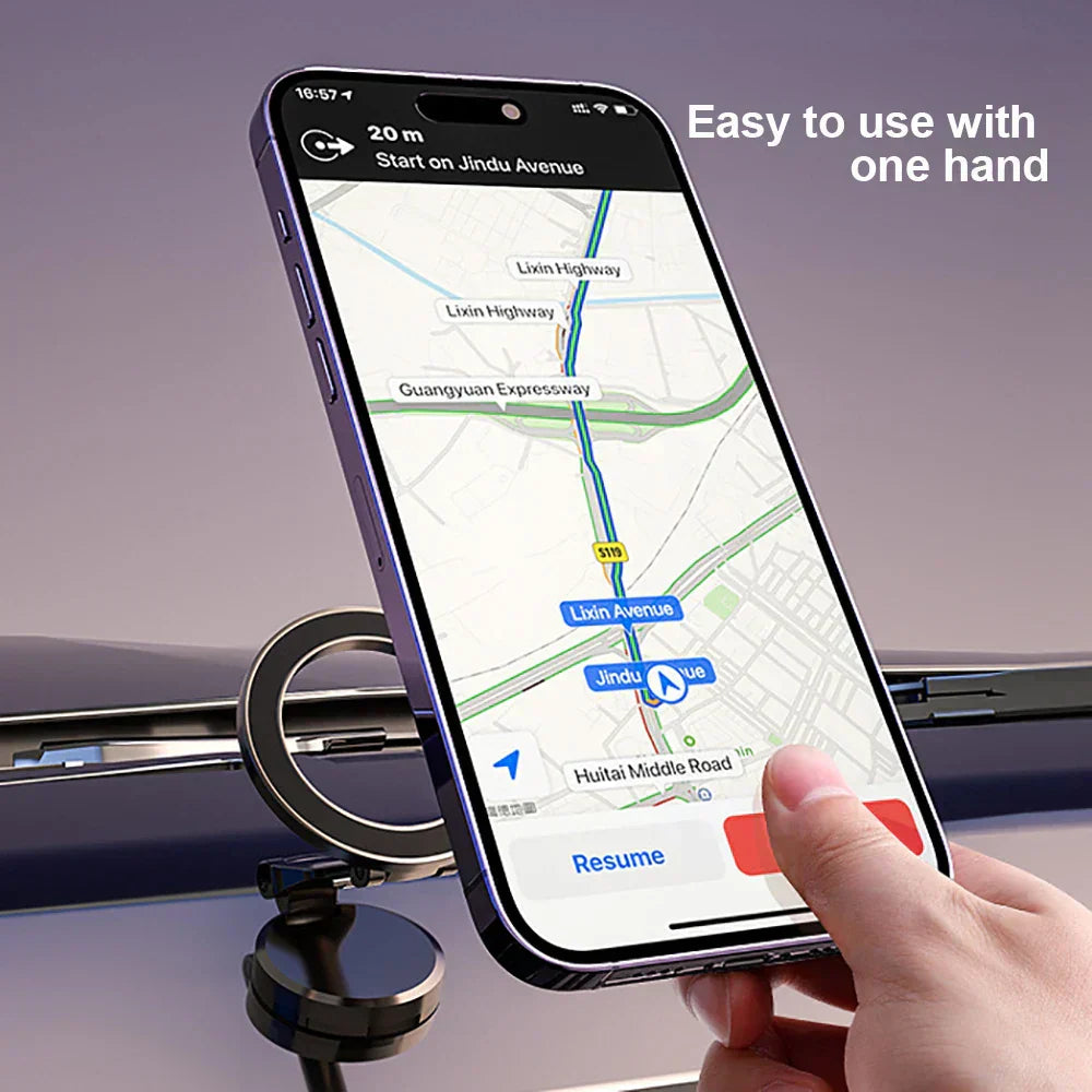 Versatile Magnetic Car Phone Mount with 360° Flexibility