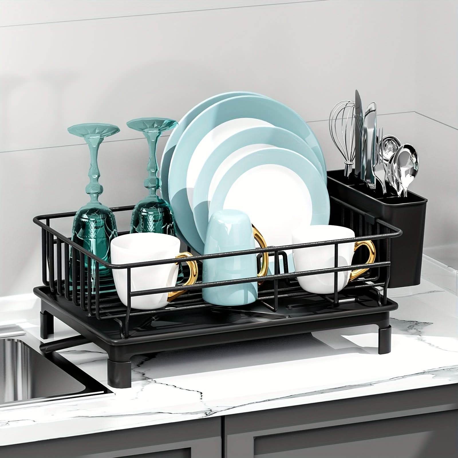 Dish Drying Rack Storage Solution