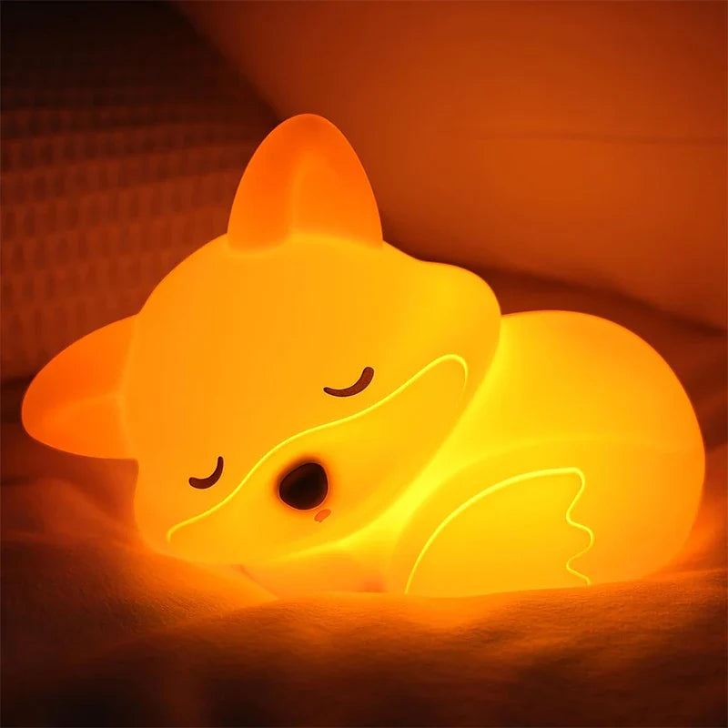 Silicone Night Lamp in Fox Shape