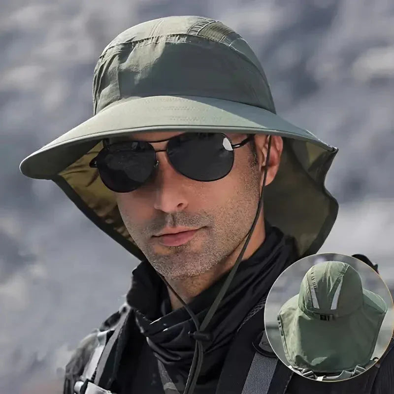 Ultimate Sun Shield Hat with Neck Coverage – Wide Brim Design