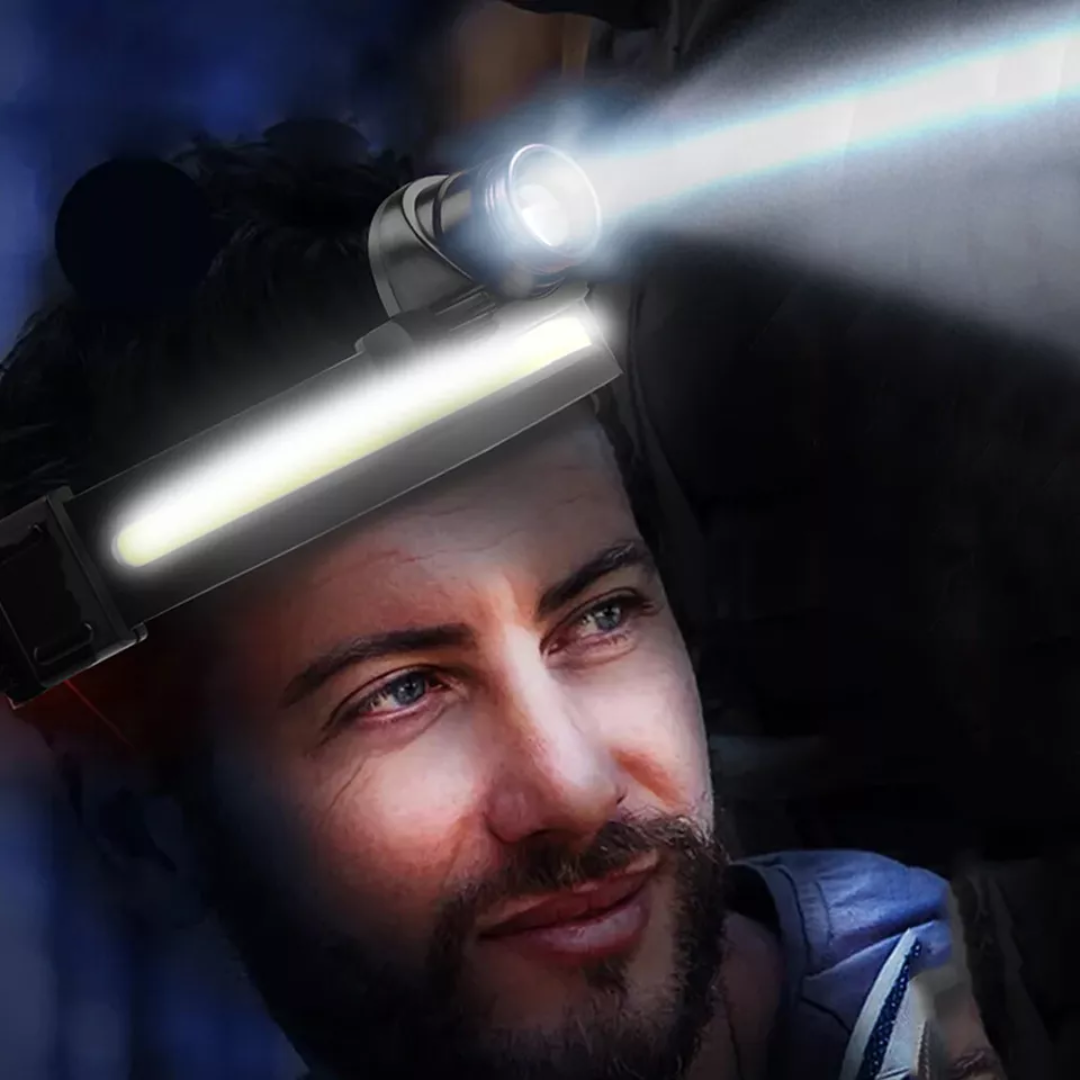 Versatile Smart Headlamp – Adjustable, Rechargeable & Weather-Resistant