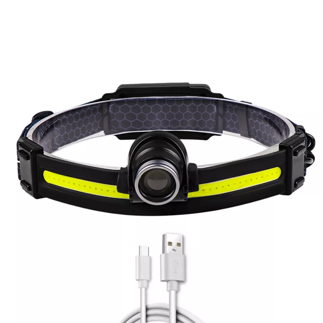 Versatile Smart Headlamp – Adjustable, Rechargeable & Weather-Resistant