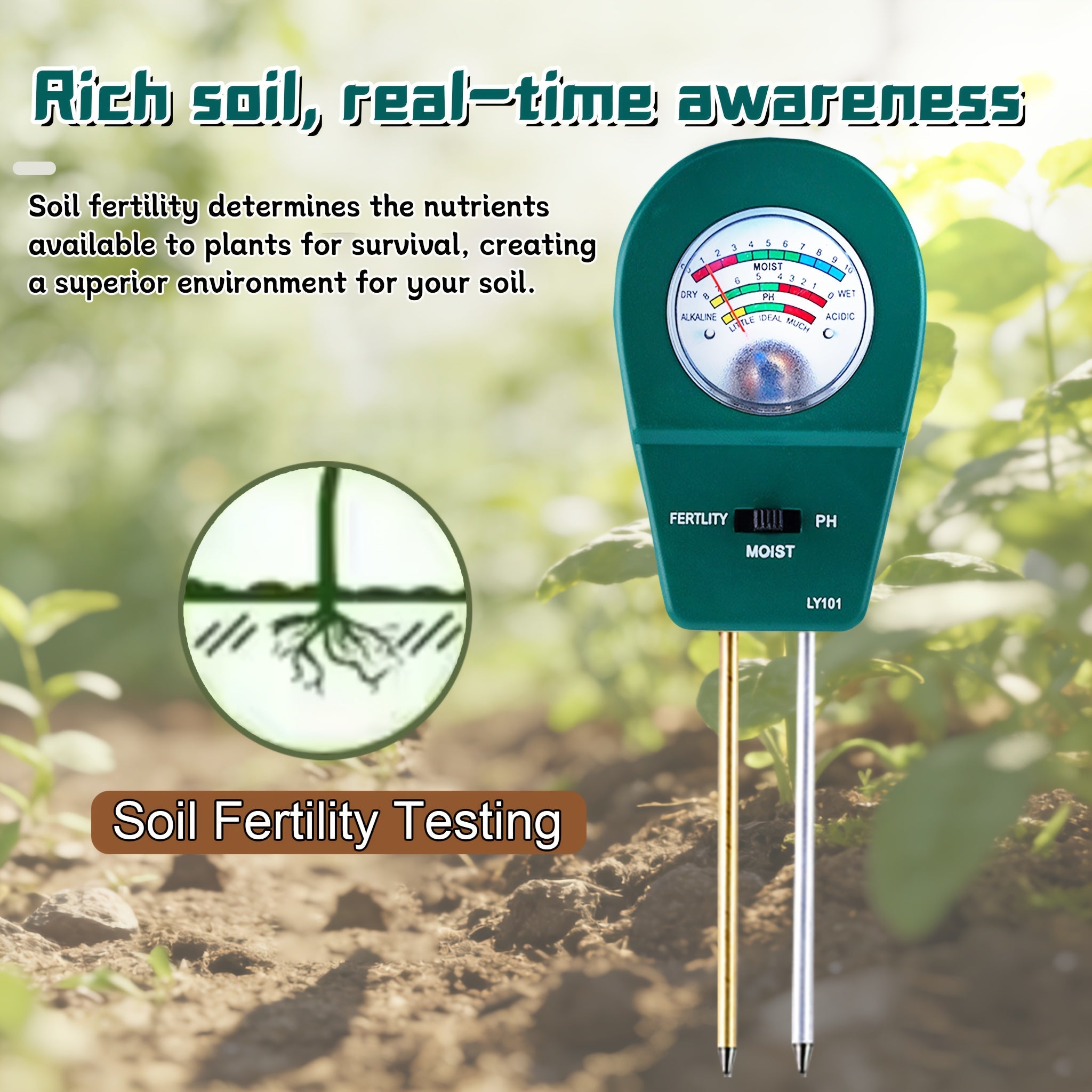 EcoGrow Pro – All-in-One Soil Health Monitor