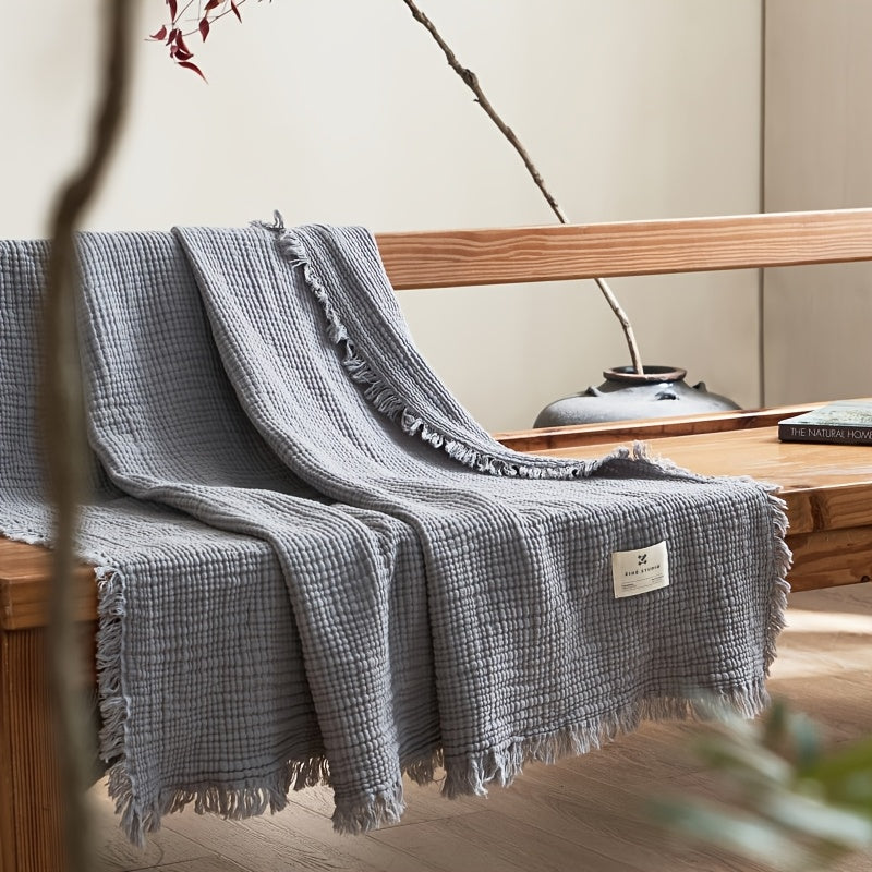 Cumulus Comfort – Lightweight 4-Layer Cotton Blanket for Everyday Relaxation