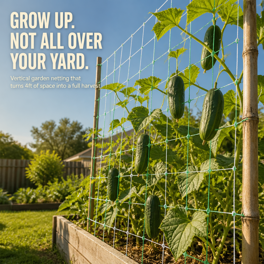 SkyRiseGrid™ — Double Your Yield in Half the Garden Room